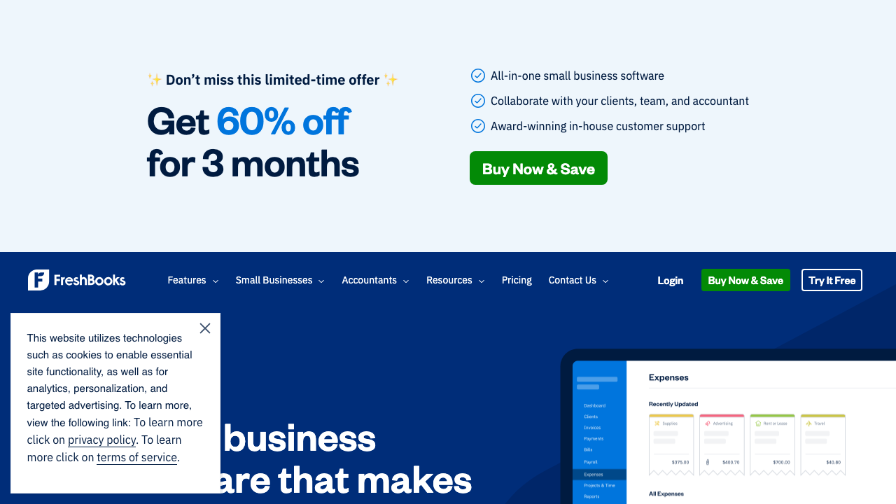 FreshBooks screenshot