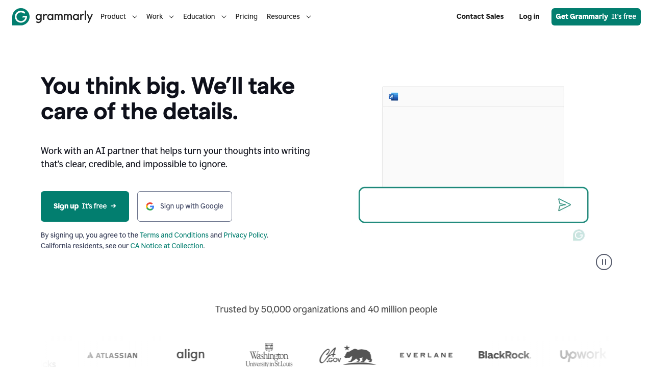 Grammarly screenshot