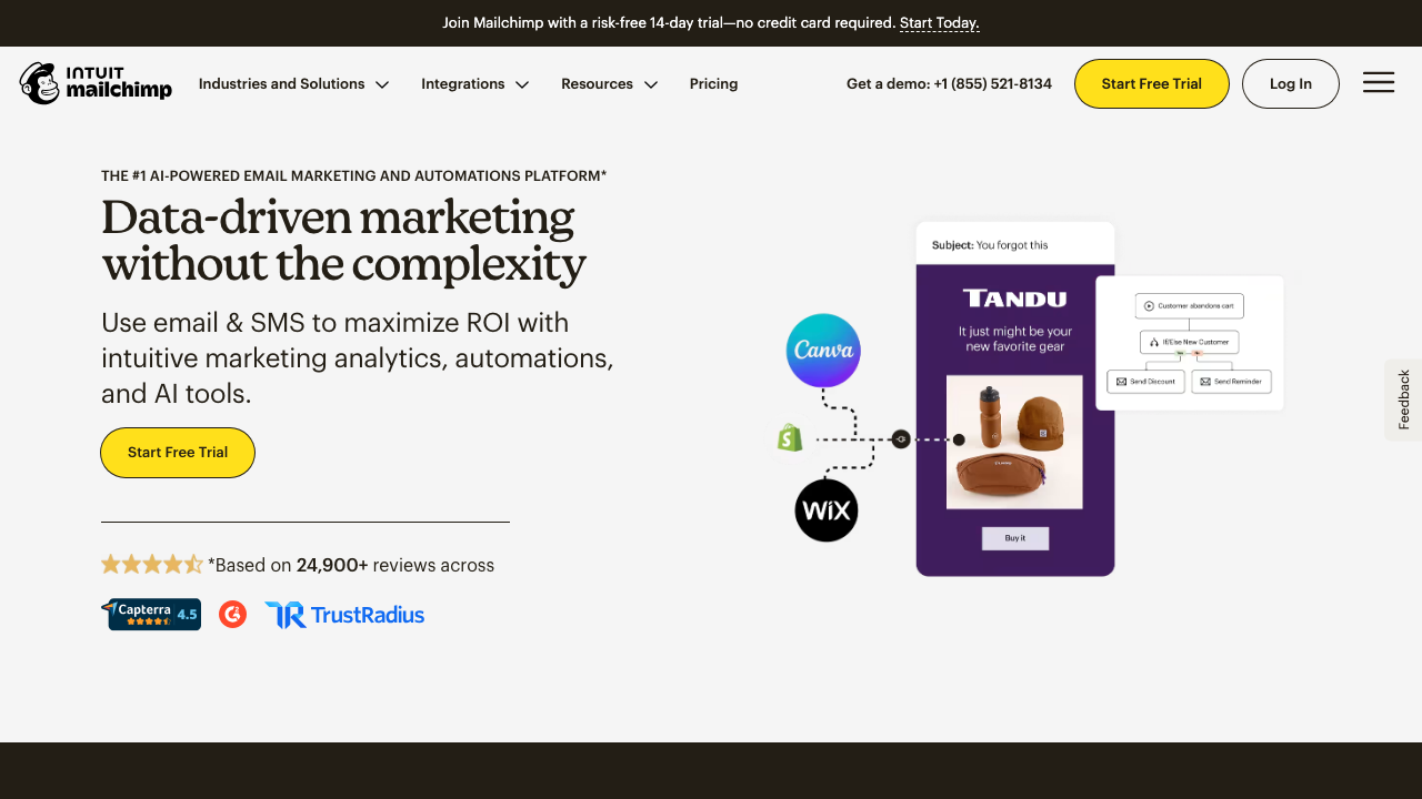 Mailchimp screenshot